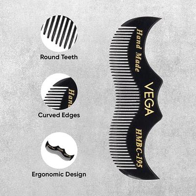 Vega Moustache Comb (HMBC - 195) 1's - Hair Combs