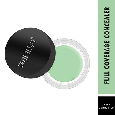 Swiss Beauty Full Coverage Creamy Concealer - (Green Corrector) 10 gm - Concealer