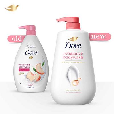 Dove Revitalizing Body Wash With Scented Peach & Vitamin C 800 ml - Shower Gels & Body Wash