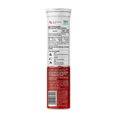 Dr. Vaidya's Ashwagandha Effervescent Tablets - Lemon Flavour 15's - Speciality Medicines