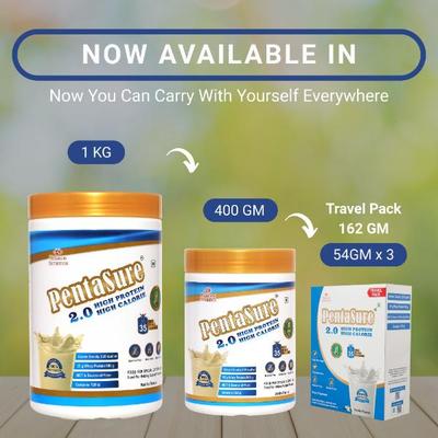 PentaSure 2.0 High Protein High Calorie Powder - Vanilla Flavour 400 g - Daily Health Drinks