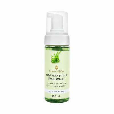 Glamveda Aloevera Neem Ayurvedic Foaming Face Wash 150 ml - Face Washes