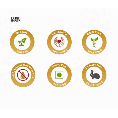 Love Earth 24K Gold Glass Face Oil With Pure Essential Oils, Paraben & Chemical Free 30 ml - Face Oils