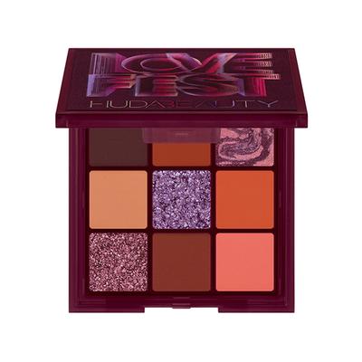 Huda Beauty Lovefest Obsessions Eyeshadow Palette (9X1.1G) Lovefest 9.9 gm - Eye Shadow Palettes