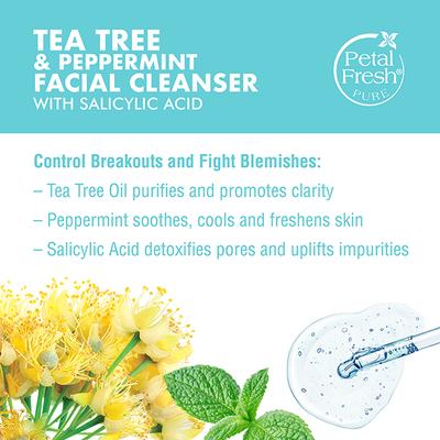 Petal Fresh Tea Tree Blemish Control Facial Cleanser With Salicylic Acid 200 ml - Scrubs & Exfoliants