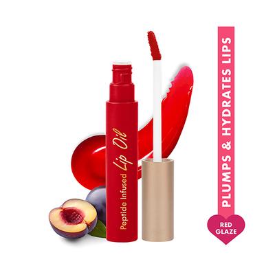 Insight Cosmetics Peptide Infused Lip Oil -Red Glaze 4.5 gm - Lip Glosses