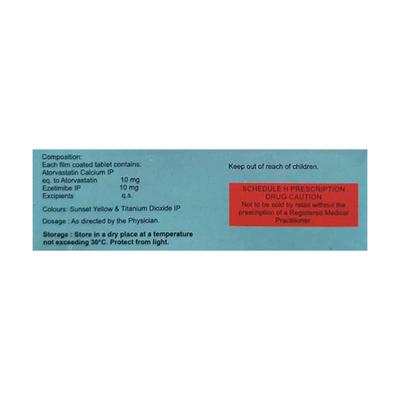Lipikind EZ 10/10mg Tablet 10'S - High Cholesterol-Dys