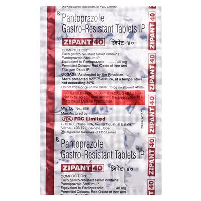 ZIPANT 40mg Tablet 15's - Ulcer/Reflux/Flatulence-Aaa