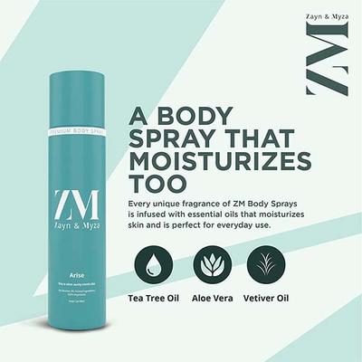 Zayn & Myza Arise No Alcohol Body Spray For Men 150 ml - Men Deodorants/Roll-Ons