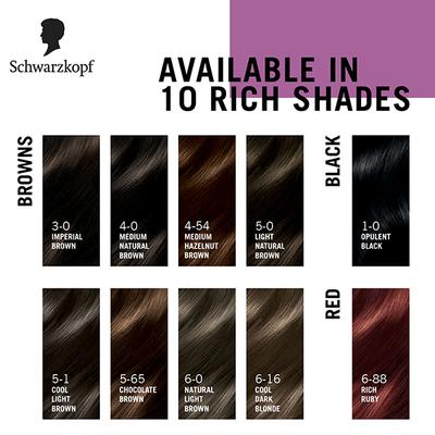Schwarzkopf Colour Specialist At Home Permanent Hair Colour - 1.0 Opulent Black 165 ml - Crème