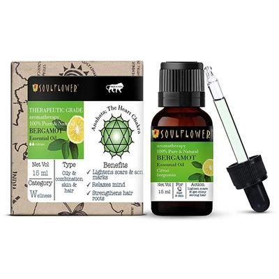 Soulflower Essential Oil Bergamot 15 ml - Essential Oils