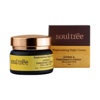 SoulTree Replenishing Night Cream - Jasmine & Pomegranate Drench 25 gm - Night Cream