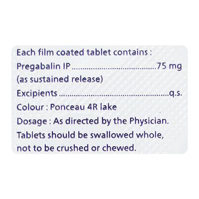 PREGARICH SR 75mg Tablet 10's - Neuropathic Pain-Dru