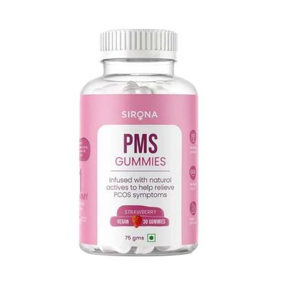 Sirona PMS Strawberry Flavoured Gummies for Women (Pack of 30) 1's - Women Health