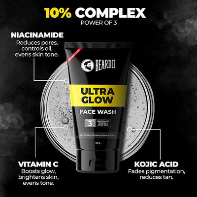 Beardo Ultraglow Face Wash 100 gm - Face Washes
