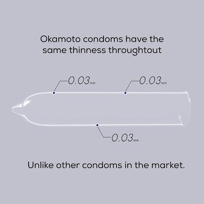 Okamoto 003 Platinum Condoms 3's - Plain/Flavoured Condoms