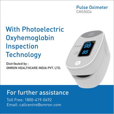 Omron CMS50D4 Finger Pulse Oximeter Blood Oxygen SpO2 Sports and Aviation Monitor 1's - Blood Glucose Monitors/Test Strips