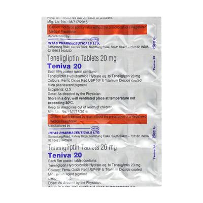 TENIVA 20mg Tablet 20's - Diabetes-Ant