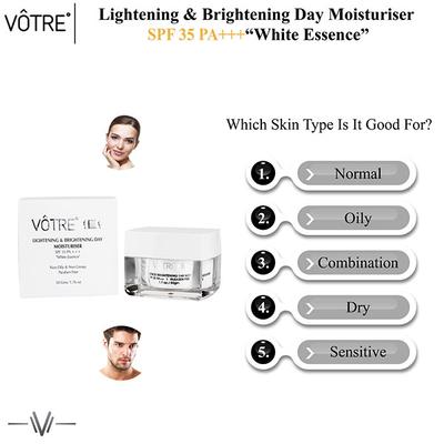 Votre White Essence Brightening SPF 35 PA++ Day Moisturiser 50 gm - Face Moisturizers