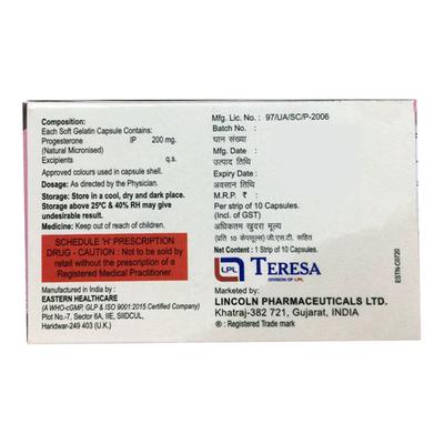 PROLIN 200 NATURAL Softgel Capsule 10's - Hormonal Therapy-Oes