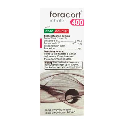 FORACORT 400 WITH DOSE COUNTER 180md Inhaler 10.8g - Asthma/COPD-Ast