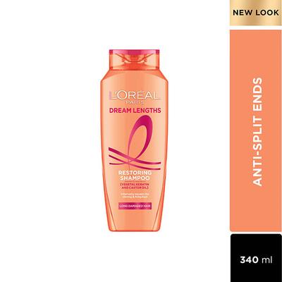 L'Oreal Paris Dream Lengths Restoring With Vegetal keratin and Castor Oil Shampoo 340 ml - Shampoos