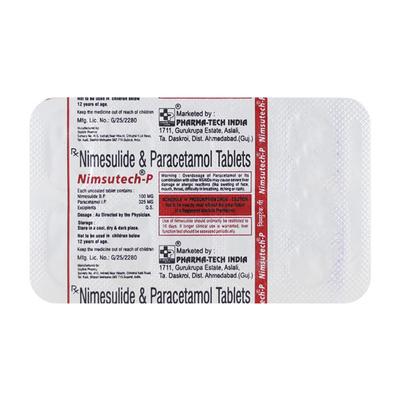 NIMSUTECH P Tablet 10's - Pain relief-Nsa
