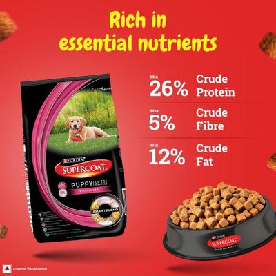 Nestle Purina Supercoat Puppy (Upto 12 Months) With Chicken Dog Food 2.5 kg - Petfood