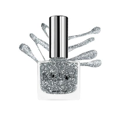 Bella Voste Glitter Nail Paint Silver(60) 10 Ml - Nail Polish