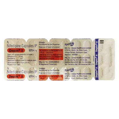 DEPIN 5 Capsule 30's - Hypertension-Cal