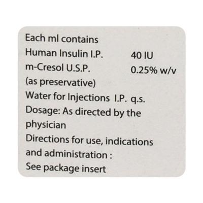 WOSULIN R NEW 40iu Injection 15ml - Diabetes-Ins