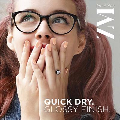 Zayn & Myza Breathable Nail Enamel With Raspberry & Almond Oil, Almond Latte 6 ml - Nail Polish