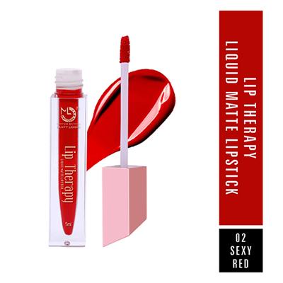 Matt Look Lip Therapy Non Transfer Long Lasting Liquid Matt Lipstick for Hydrated, Sexy-Red 5 ml - Liquid Lipsticks