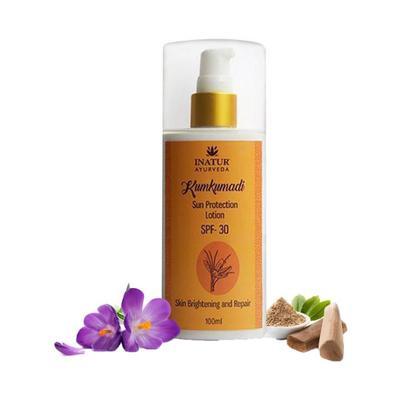 Inatur Kumkumadi Sun Protection Lotion SPF 30 100 ml - Lotions & Creams