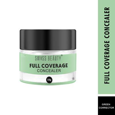 Swiss Beauty Full Coverage Creamy Concealer - (Green Corrector) 10 gm - Concealer