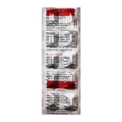 ARVAST EZ 10 Tablet 10's - High Cholesterol-Dys