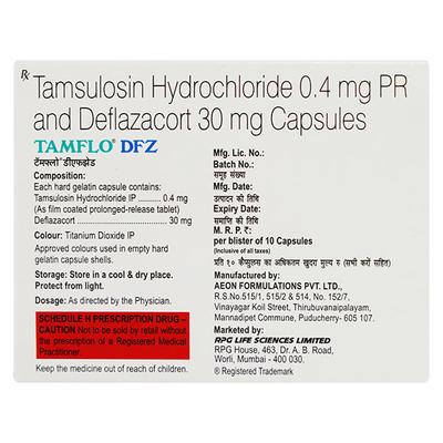 Tamflo Dfz Capsule 10'S - Bladder And Prostate Disorders-Dru