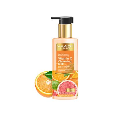 Vaadi Herbals Vitamin C Cleansing Milk For Make Up Removal & gentle Cleansing 250 ml - Face Wash & Cleansers