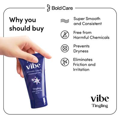 Bold Care Vibe Intimate Lube & Massage Gel Tingling 100 ml - Flavoured Lubes