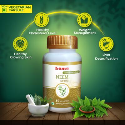Lama Neem Capsules 60's - Speciality Medicines