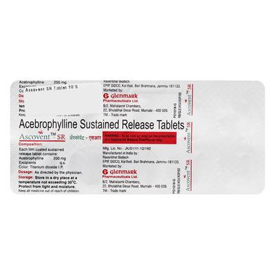 Ascovent SR Tablet 10'S - Asthma/COPD-Ast