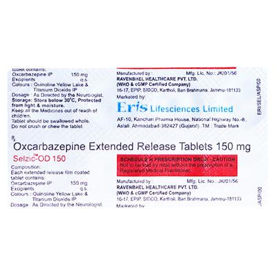 Selzic OD 150mg Tablet 10'S - Epilepsy/Convulsion-Ant