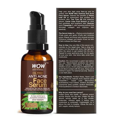 WOW Skin Science Anti Acne Face Serum 30 ml - Face Gels