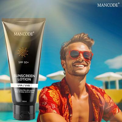 Mancode Spf 50+ Sunscreen Lotion 100 ml - Face Sunscreen