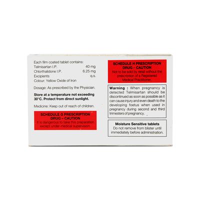 Telpres Ct 40/6.25Mg Tablet 15's - Hypertension-Ang