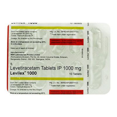 Levilex 1000mg Tablet 10'S - Epilepsy/Convulsion-Ant