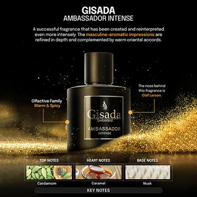 Gisada Ambassador Intense Eau de Parfum 100 ml - Men Perfumes (Edt/Edp)