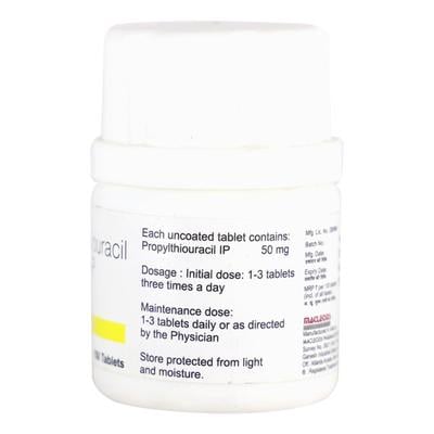 PTU 50mg Tablet 100'S - Hyperthyroidism-Ant