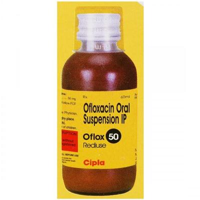 Oflox 50mg Rediuse Suspension 60ml - Bacterial Infections-Qui