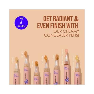 Blue Heaven Erase & Enhance Full Coverage Concealer Pen Toffee 2 ml - Concealer